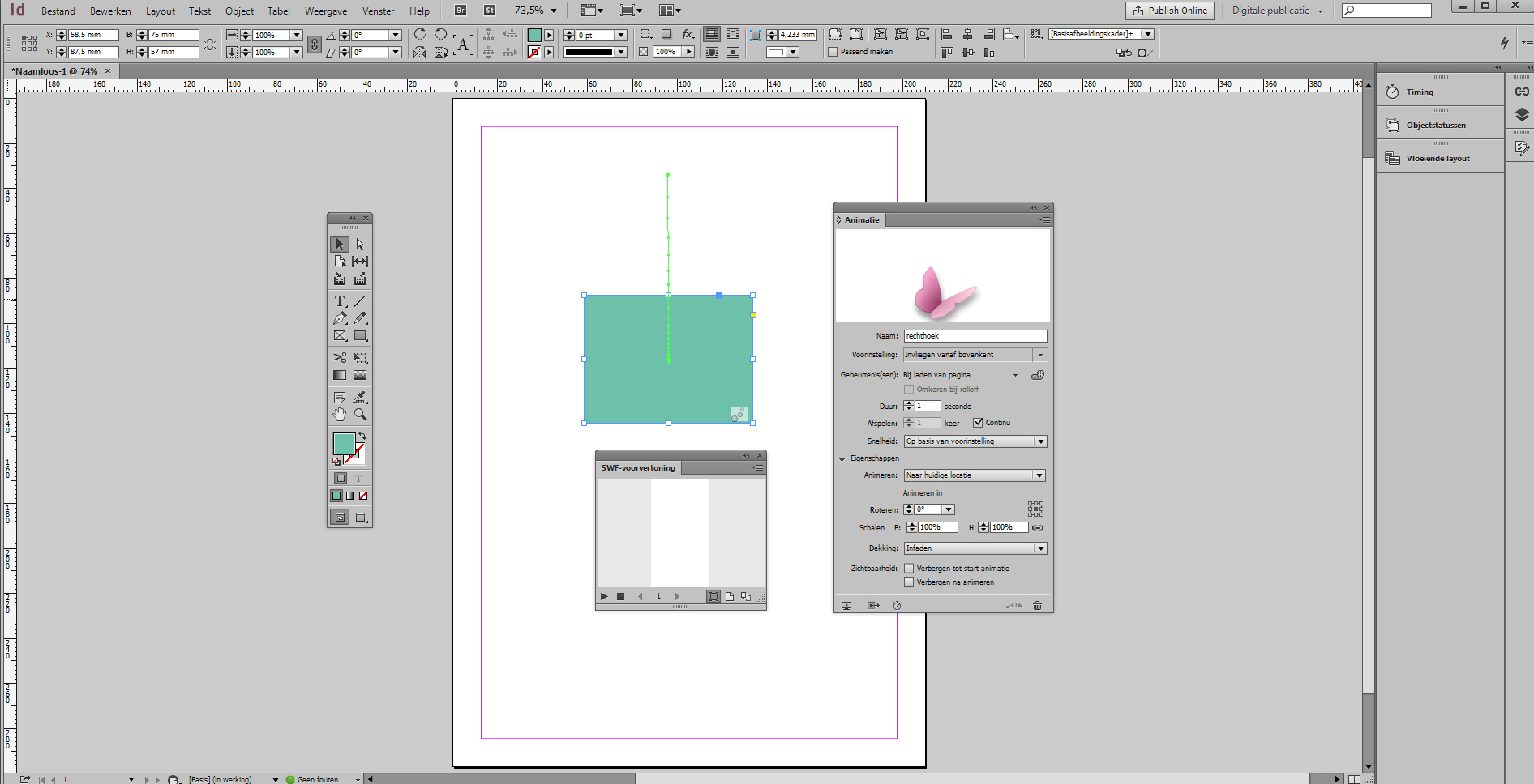 Werken met InDesign