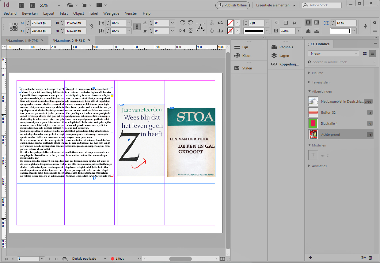 Werken met InDesign